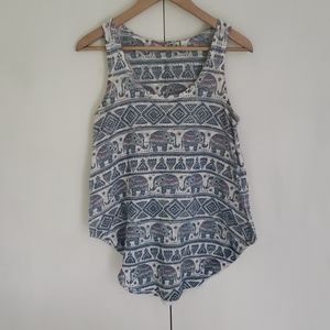 Elephant knitted tank